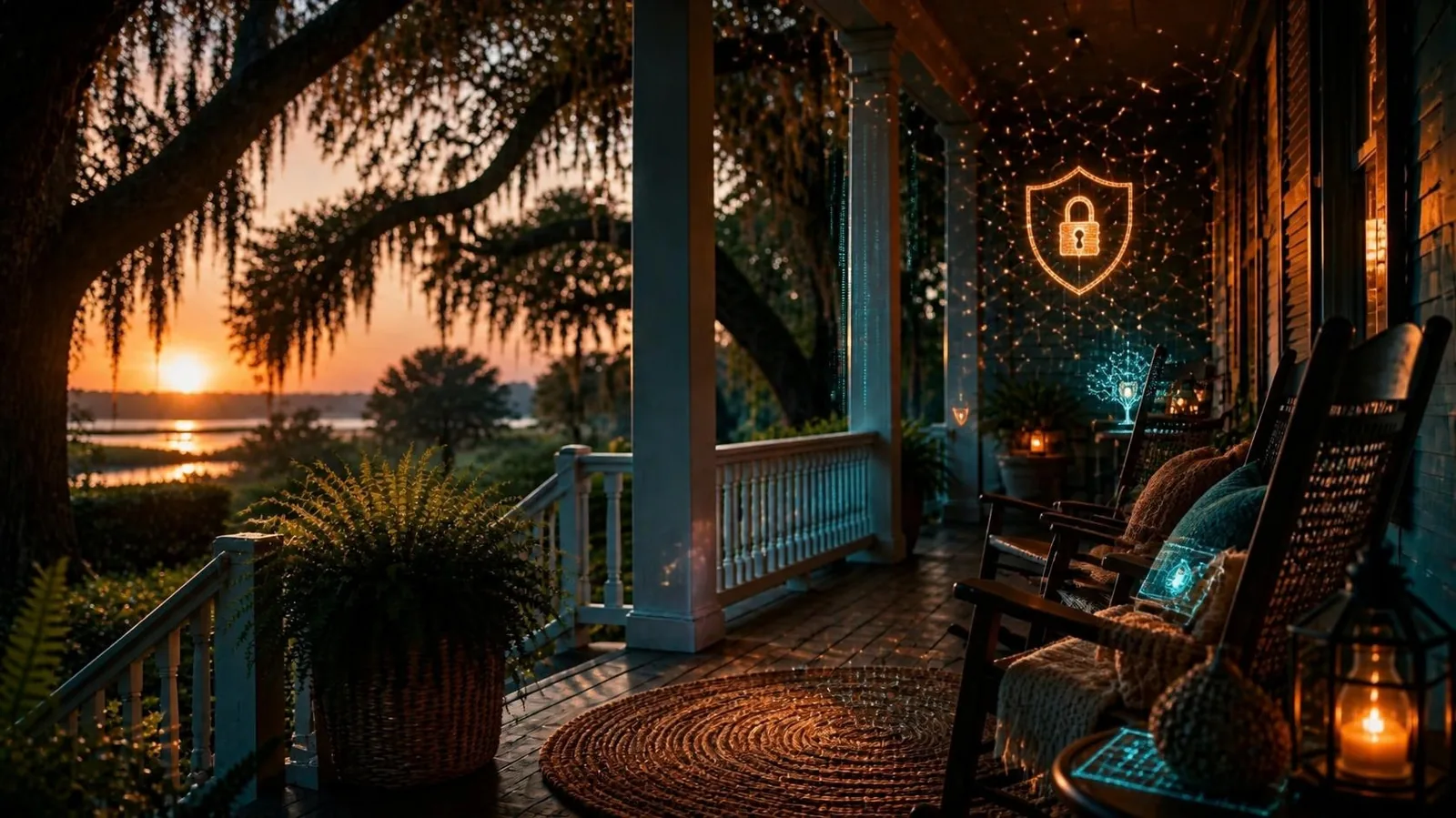 AI and cybersecurity image with a southern back porch feel